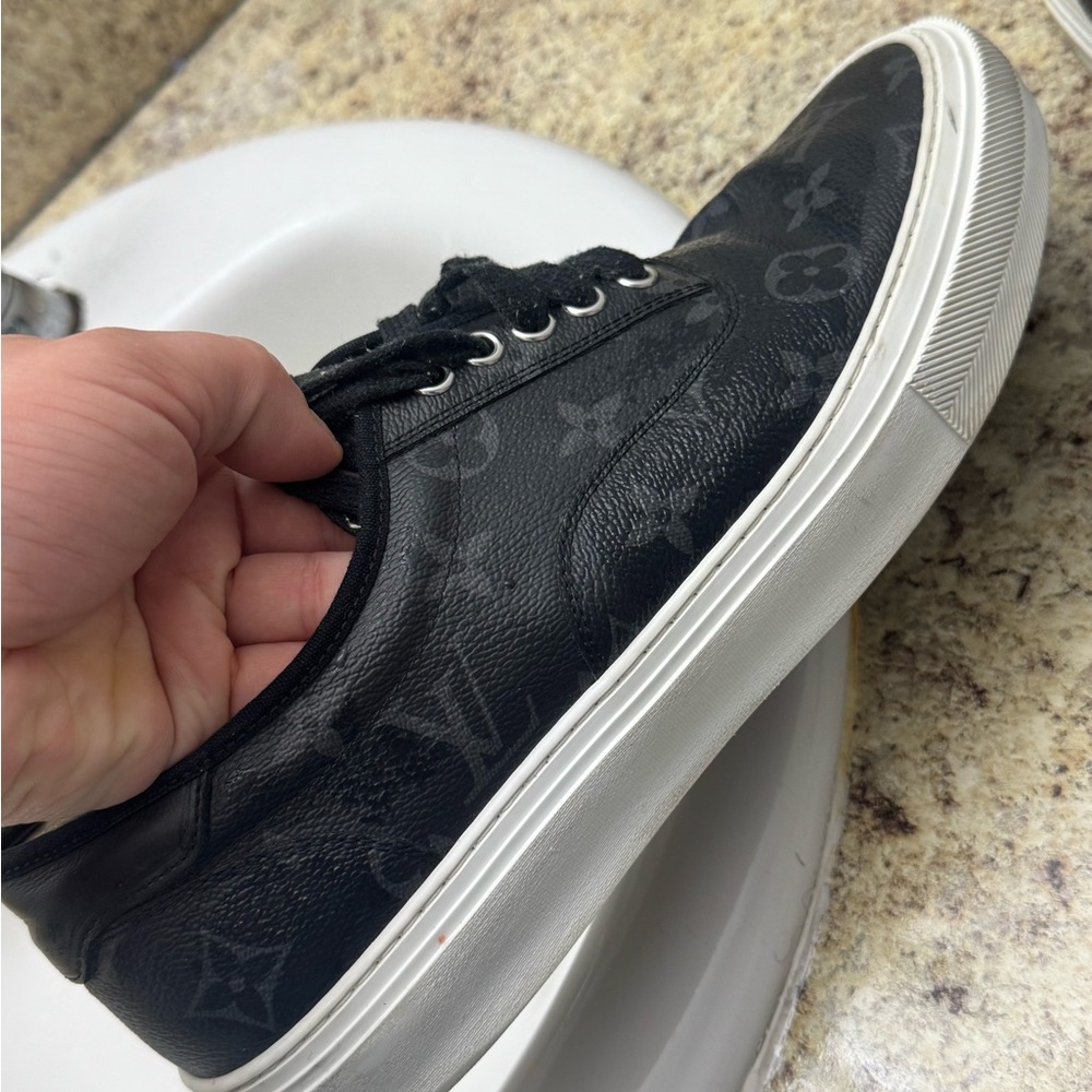 Louis Vuitton Black Monogram Sneakers - Picture 4 of 4